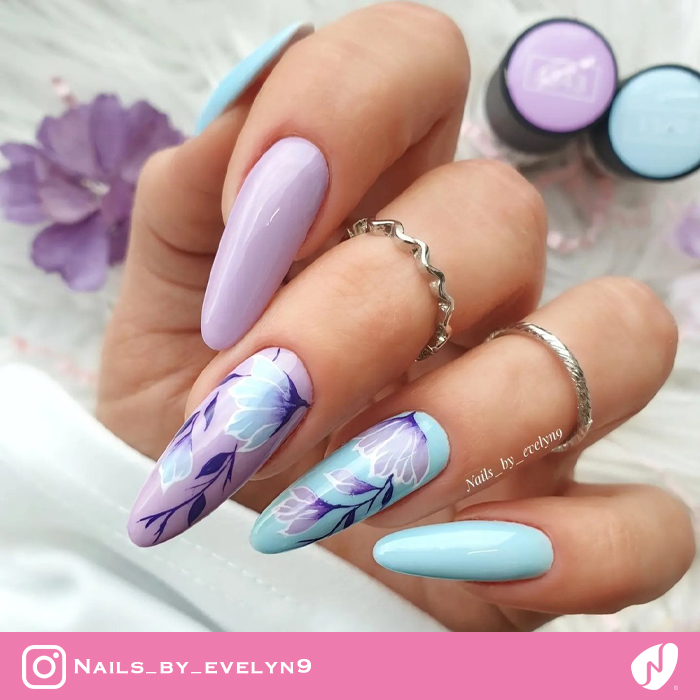 Spring Pastel Flower Nails